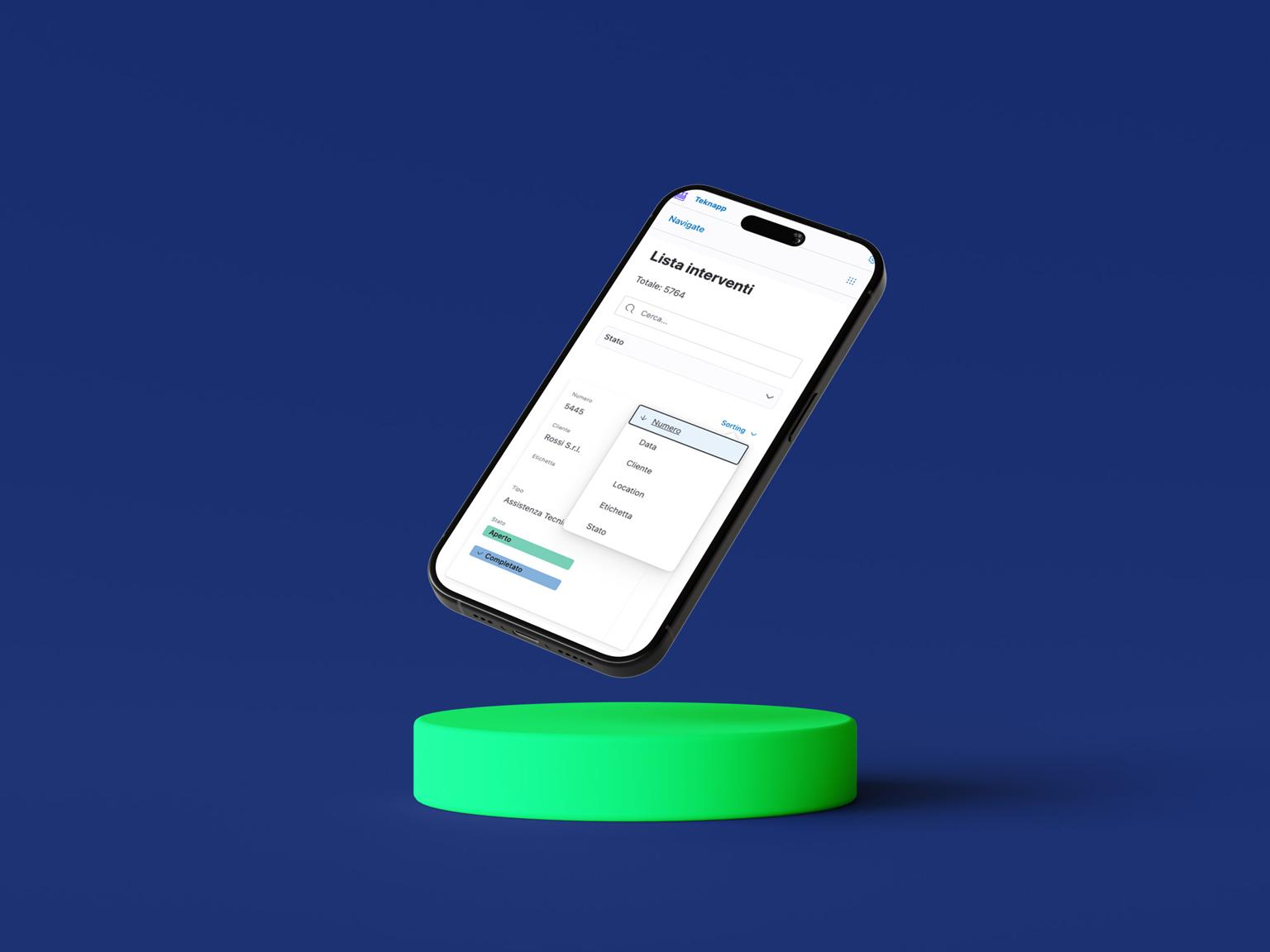 Teknapp mockup